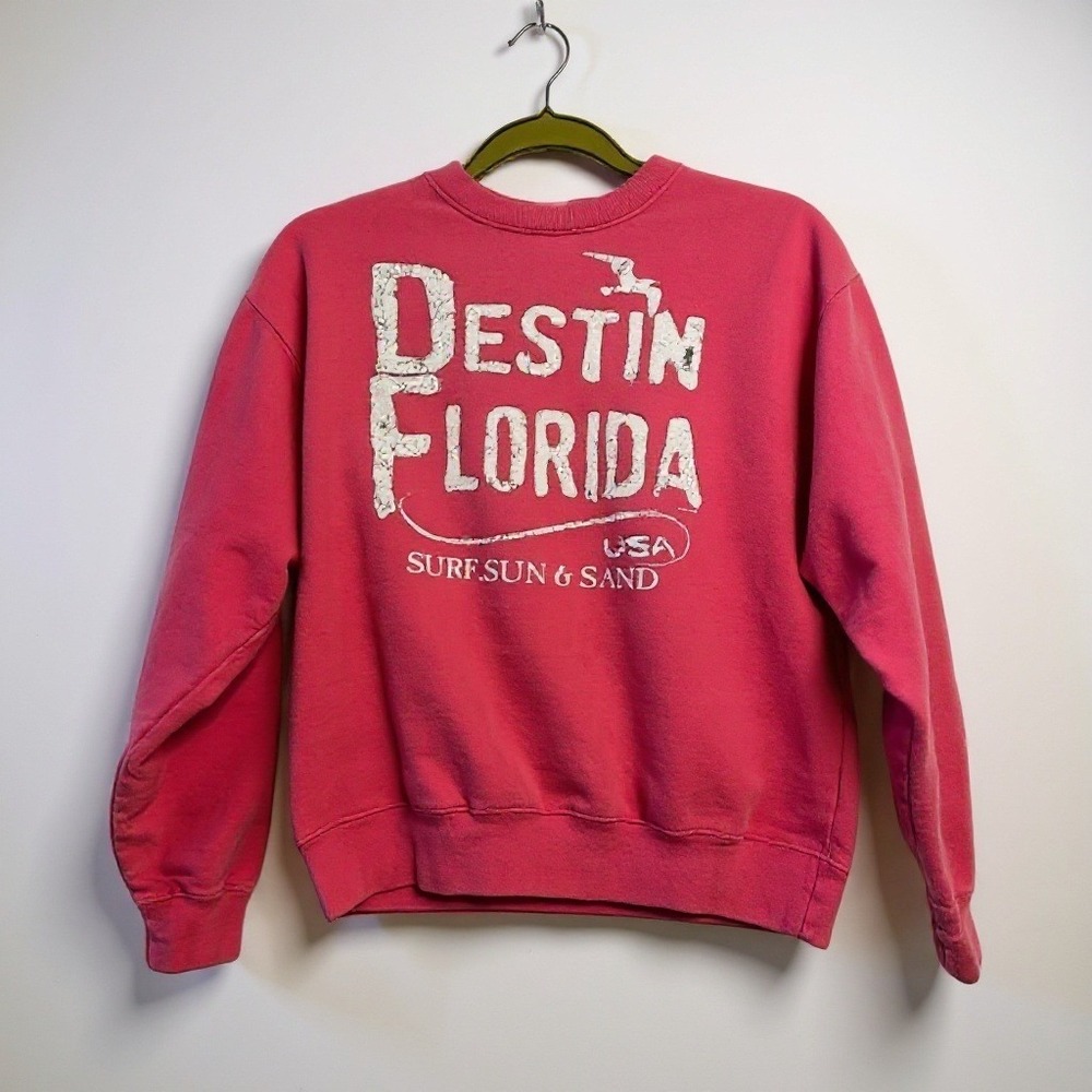 Pacific & Company retro pink Florida tourist sweatshirt S